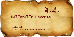 Móczár Levente névjegykártya